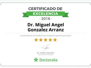 Excelencia en la pagina web de Doctoralia